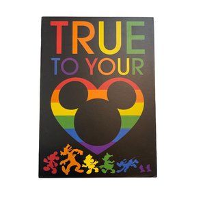 Disney True to Your Rainbow Mickey and Friends Sign